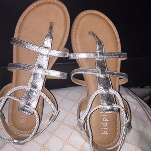 Silver sandals